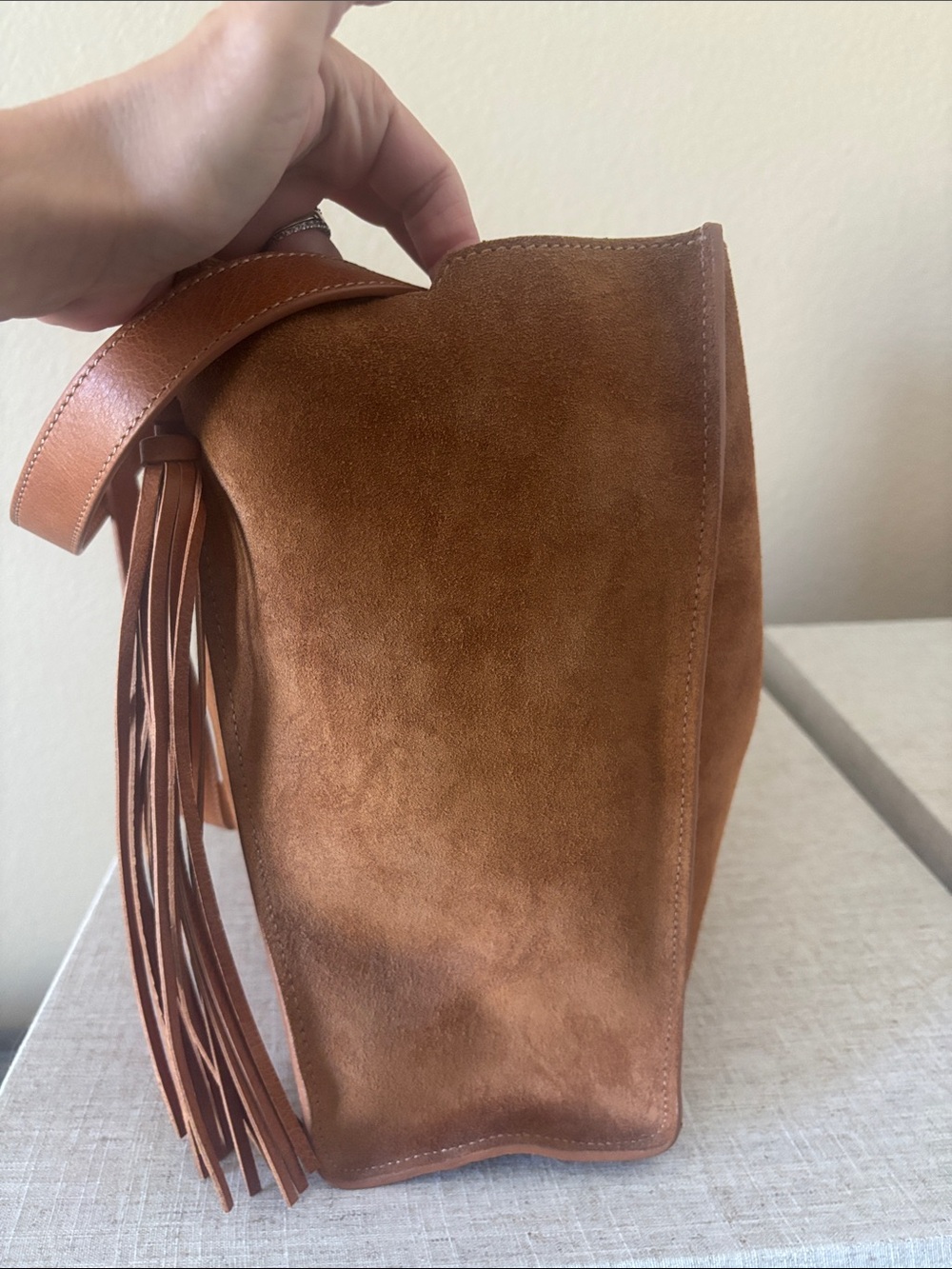 Bash Cabas Suede Tote - Picture 4 of 7
